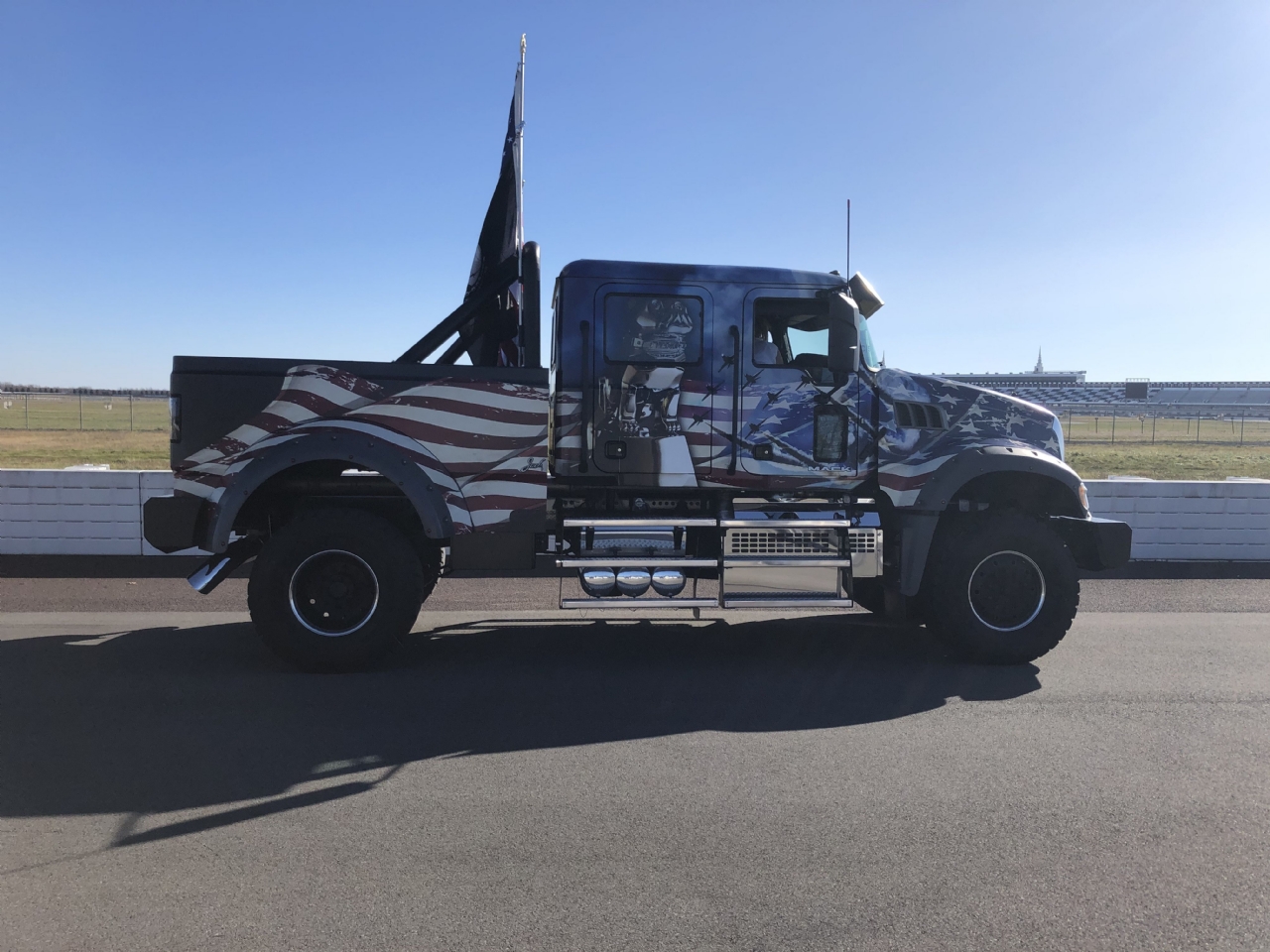 Mack Truck at the Monroe County Veterans Day Parade held on Nov 8th at Pocono Speedway 